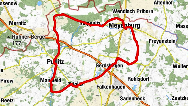 Meyenburg - Ev. Kirche Putlitz - Dorfkirche Mansfeld - Dorfkirche Schmolde