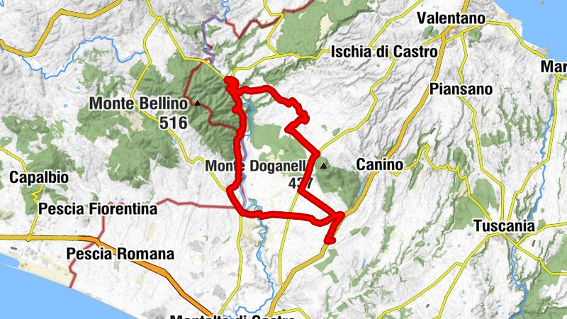 Ischia di Castro - Montecalvo