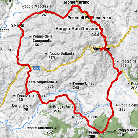 Manciano - L'etruska - Poggio Santarello - Poggio San Giovanni