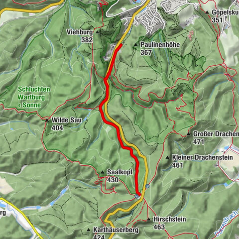 Wanderung - "Rennsteig-Leiter Eisenach" Thüringer Wald