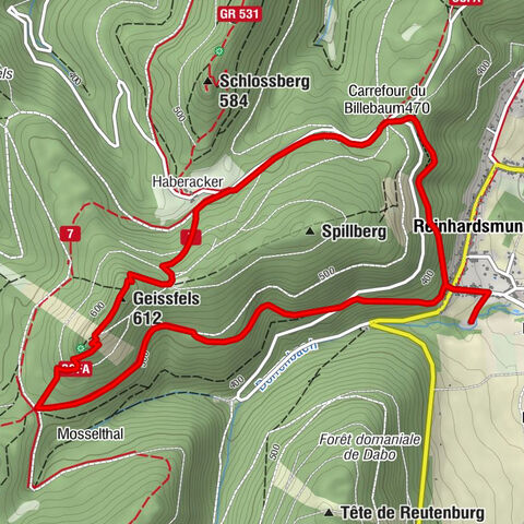 Rundweg um den Geissfels ab Reinhardsmunster