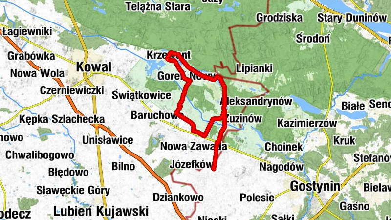 Stawek - Patrowo - Patrówek - Nowa Wieś