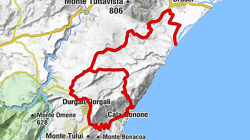 Durgali/Dorgali - Cala Gonone - La Poltrona - Santa Maria Maddalena