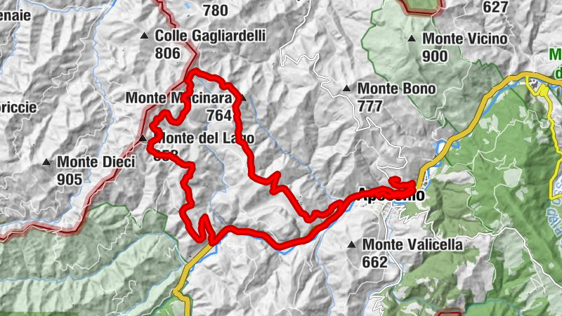 Apecchio - Monte Macinara - Osteria di Pietragialla