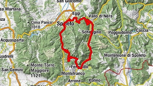 Grotta 1a di Scheggino - Chiesa della Madonna del Gonfalone - Chiesa di Santa Maria - Scheggino