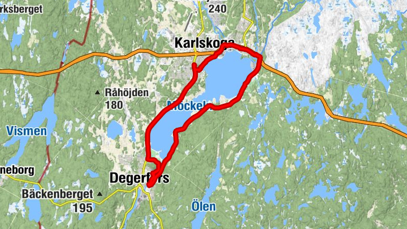 Karlskoga - Östra Kvarnberget - Hästhagen - Degerfors