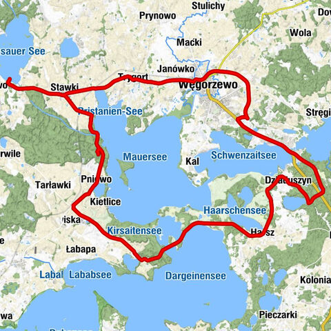 powiat węgorzewski - Stawki - Przystań - Węgorzewo