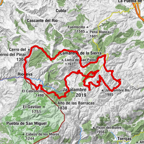 Camarena de la Sierra - El Cabroncillo - Javalambre - La Puebla de Valverde