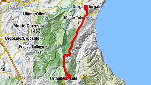 Orthullè/Urzulei - Bäbbäi - Punta S'Iscala - Colle del Carmelo