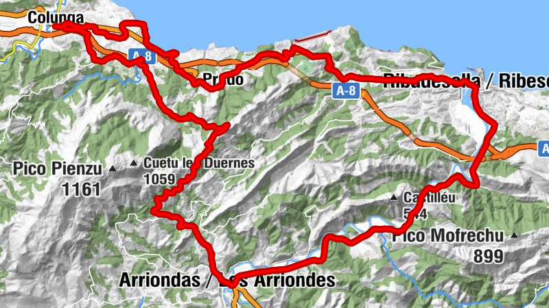 Colunga - Iglesia de Santiago de Duesos - Piedra Redonda - Altu del Fitu