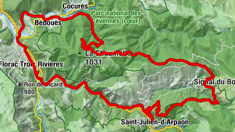 Florac Trois Rivières - Église protestante unie de Florac - La Croix Blanche - Quartier de la Becède