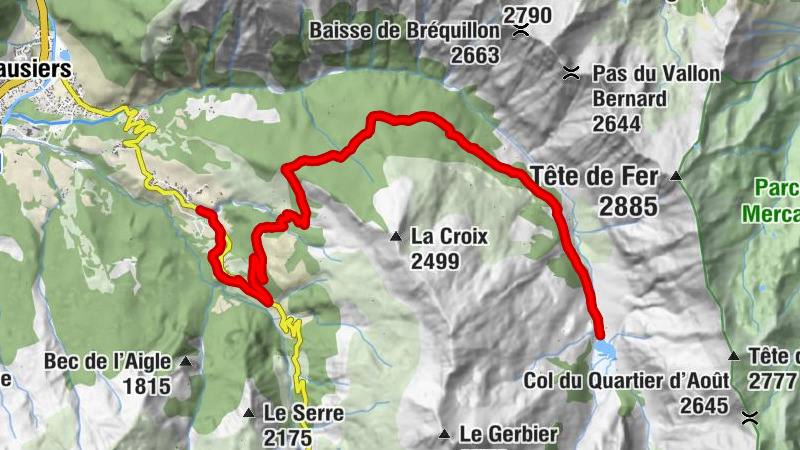 Jausiers - Plateau des Meyries - Le Coulet