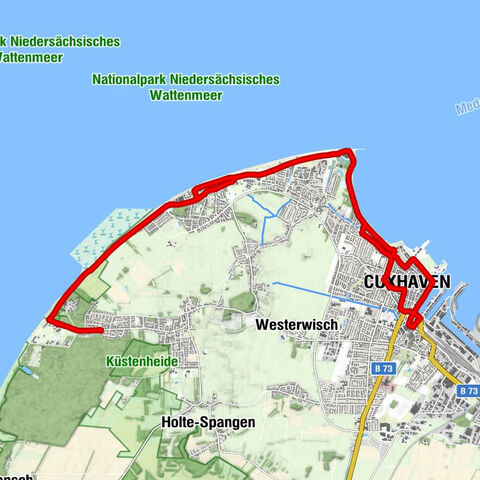 Zum Finkenmoor - Sankt Petri - Cuxhaven - Herz-Jesu-Kirche