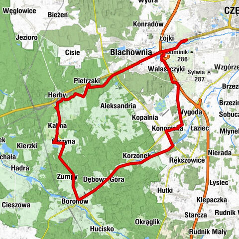 Częstochowa Gnaszyn - Gnaszyn Górny - Wyrazów - Blachownia