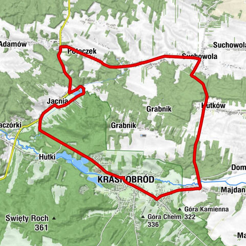 Krasnobród - Kościół pw. Nawiedzenia Najświętszej Maryi Panny - Kościół pw. Przemienienia Pańskiego w Suchowoli - Kościół pw. Świętego Stanisława Biskupa i Męczennika