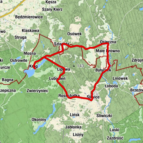 Krąg - Kościół pw. Najświętszego Serca Jezusowego - Szlachta - Kościół pw. Świętej Katarzyny Aleksandryjskiej