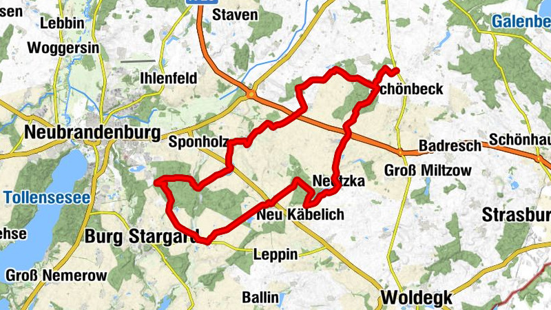 Kublank - Neubrandenburg - Dorfkirche Pragsdorf - Eichhorst