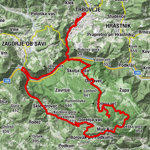 K5 - Dolškov hrib - Kum - Sveta Ana