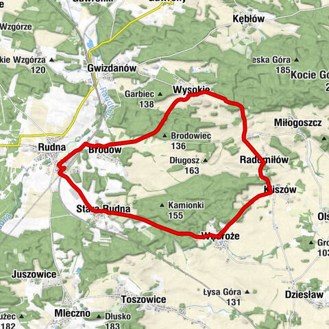 Rudna - Brodów - Wysokie - Stara Rudna