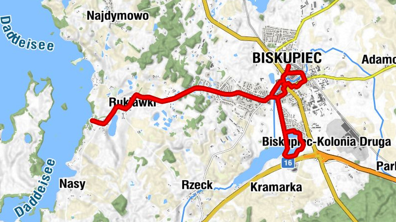 Biskupiec - Kaplica filialna - Kościół pw. Błogosławionej Karoliny Kózkówny - Kościół pw. Świętego Jana Chrzciciela