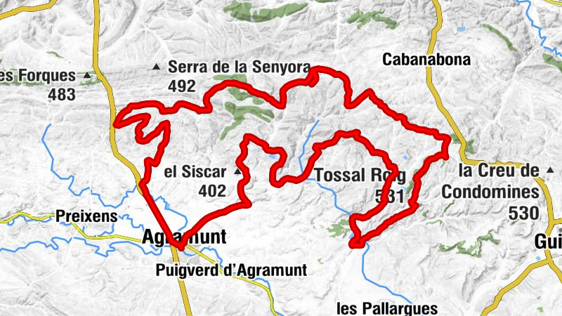 Església de Santa Maria - Tossal Roig - Tossal de Sant Roc - Agramunt