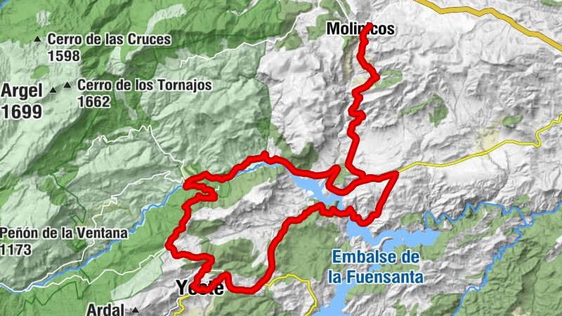 Molinicos - Collado de Boche - Mesón Palacios - Collado del Albañil