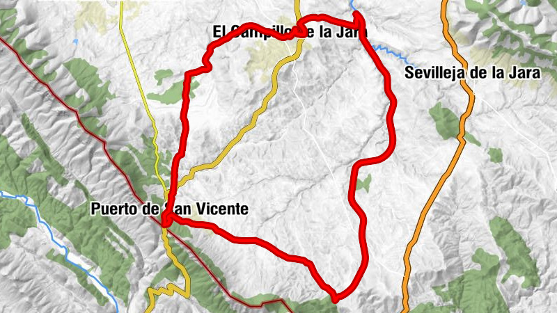 El Campillo de la Jara - Puerto de San Vicente - Charco Redondo