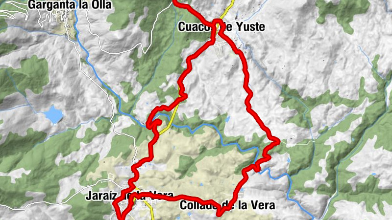 Cuacos de Yuste - Villaflor - Collado de la Vera