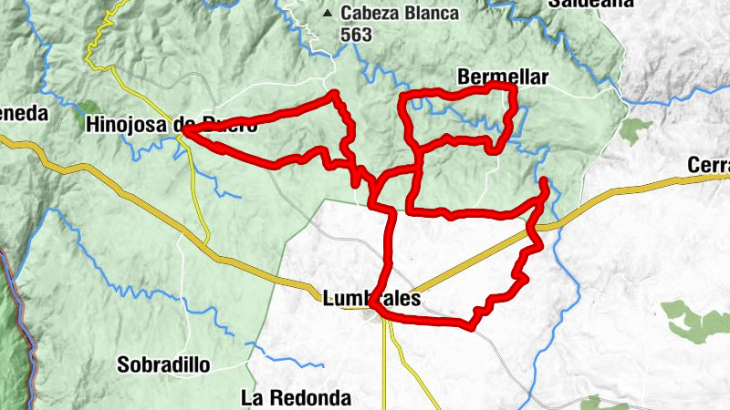 Lumbrales - Teso de la Cornocosa - Bermellar - Hinojosa de Duero