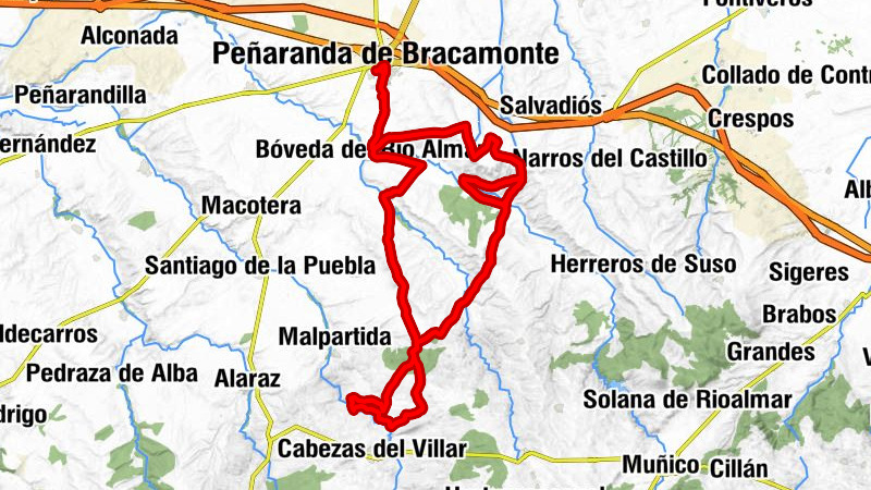Penaranda de Bracamonte - Las Cabañas - Peñaranda de Bracamonte - Ermita del Humilladero