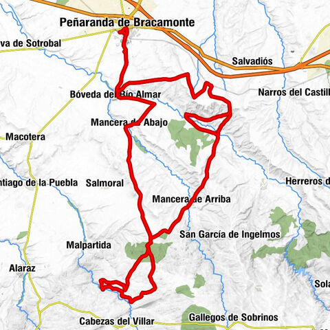 Penaranda de Bracamonte - Las Cabañas - Peñaranda de Bracamonte - Ermita del Humilladero