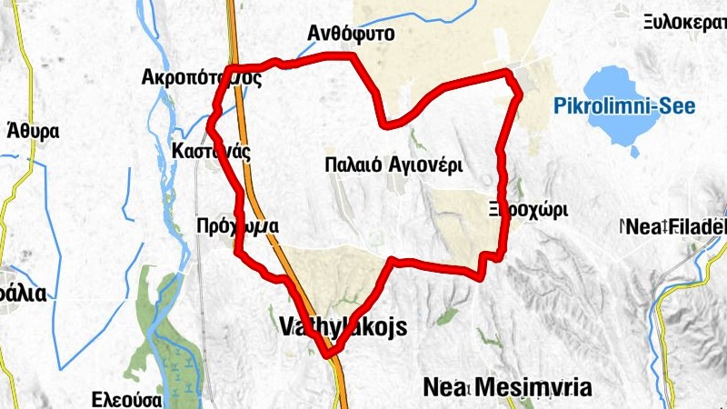 Βαθύλακκος - Μπαλαίικα - Μικρόκαμπος - Καστανάς