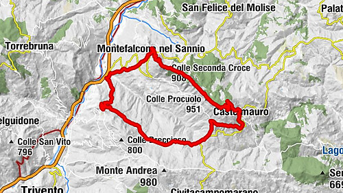 Roccavivara - Monte Mauro - Colle Procuolo - Colle Seconda Croce