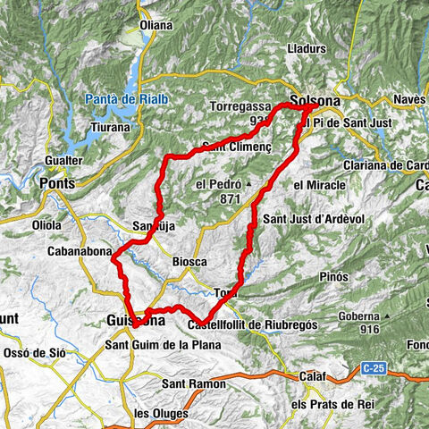 Guissona - Torregassa - Serrat de l'Ascensió - la Creu de Condomines