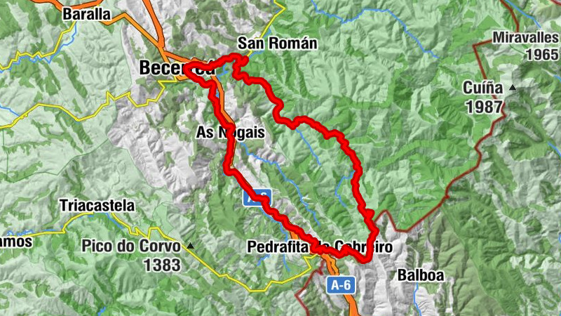 Pedrafita do Cebreiro - Mesón Suso - Agolada - Penas do Comeal