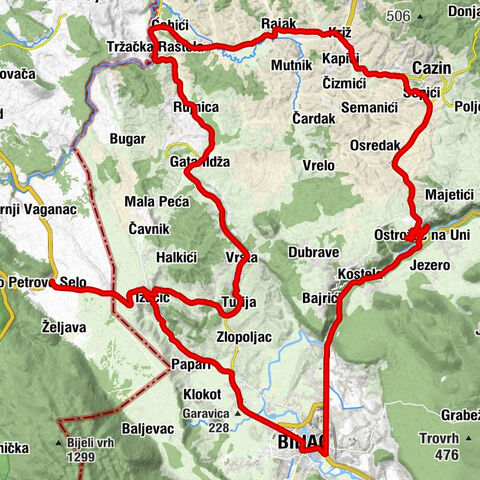 Grad Bihać - Prnjavor - Bihać - Cazin