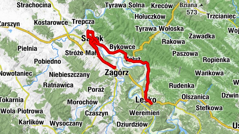 Nowy Zagórz - Kościół Wniebowstąpienia Pańskiego - Ewangeliczna Wspólnota Zielonoświątkowa, zbór w Sanoku - Cerkiew katedralna Świętej Trójcy