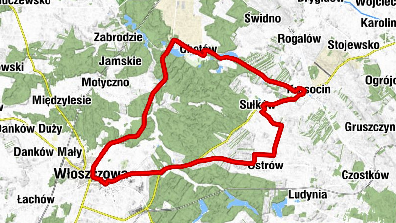 Plebania - Kościół pw. Wniebowzięcia Najświętszej Maryi Panny - Kaplica cmentarna pw. Wszystkich Świętych - Kaplica cmentarna