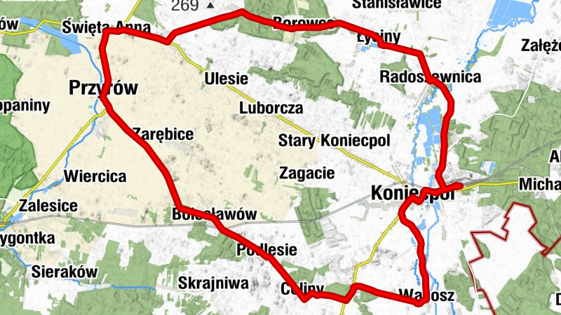 Słowik - Kościół św. Anny - Kościół pw. Najświętszej Maryi Panny Szkaplerznej i św. Doroty - Koniecpol