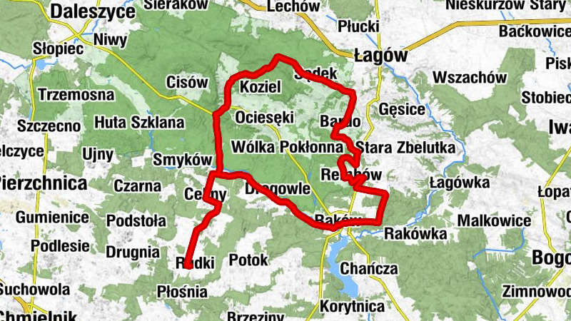 Rudki - Granice - Głuchów - Kościół pw. Świętego Andrzeja w Drogowlach