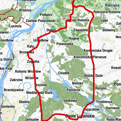 Las Miejski - Kaplica - Kaplica filialna w Łaziskach - Kościół pw. Wniebowzięcia Najświętszej Marii Panny