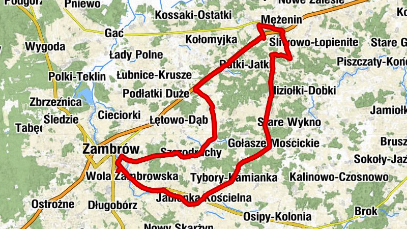 Osiedle Południowe Pierwsze - Kościół pw. Wniebowzięcia Najświętszej Maryi Panny - Kościół pw. Świętej Anny - Zambrów