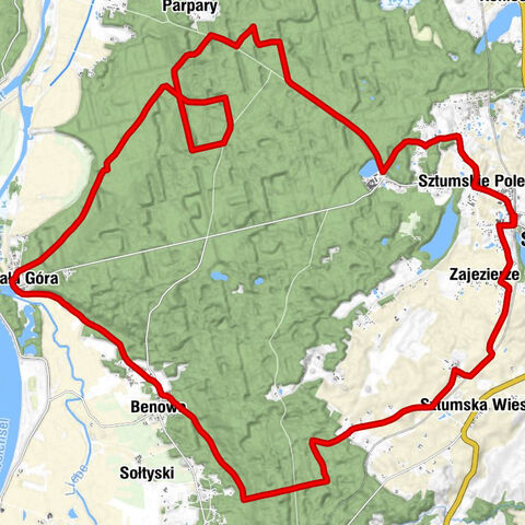 Sztum - Sztumskie Pole - Lesniczówka Wilki