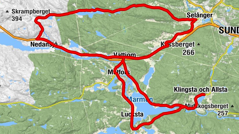 Matfors - Fors - Lunde - Värsta