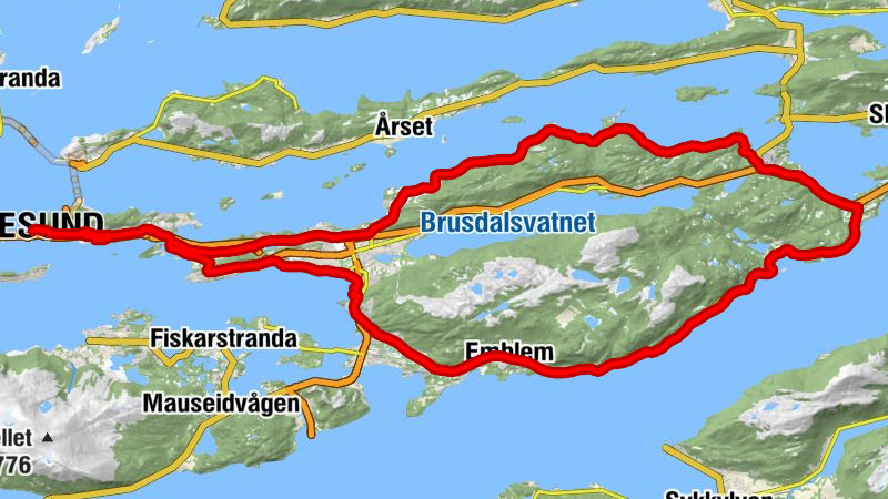 Ålesund - Skuggen - Alvika - Høyvika