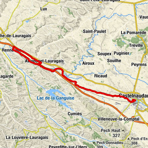 Peniche Surcouf - Seuil de Naurouze - Partage des Eaux - Castelnaudary - Renneville