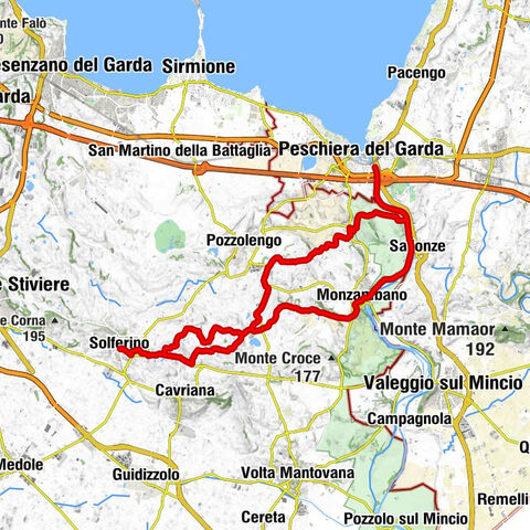 Solferino - Santa Maria Annunciata - Peschiera del Garda - Monte Passera