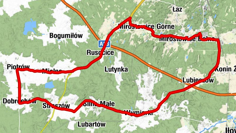 Wymiarki - Silno Małe - Straszów - Kościół pw. Świętego Stanisława Kostki