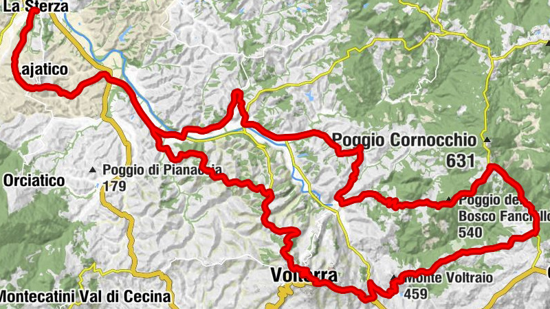 La Sterza - Poggio Porrione - Colle Cavina - Poggio Ridulfo