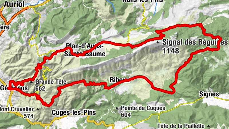 Gémenos - Riboux - Chapelle Sainte-Agathe - La Faïsse Longue